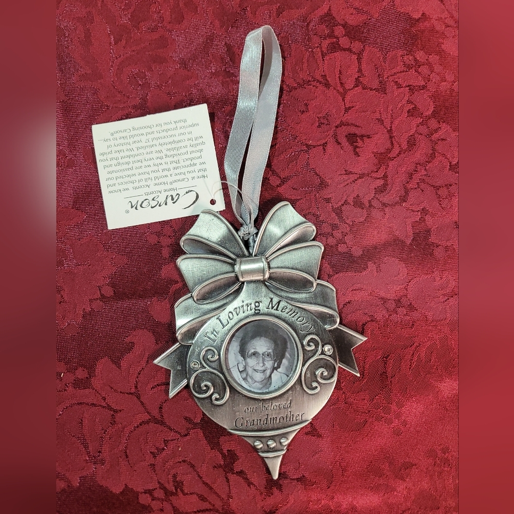 Carson Home Accents Forever Missed Grandmother Ornament Pewter